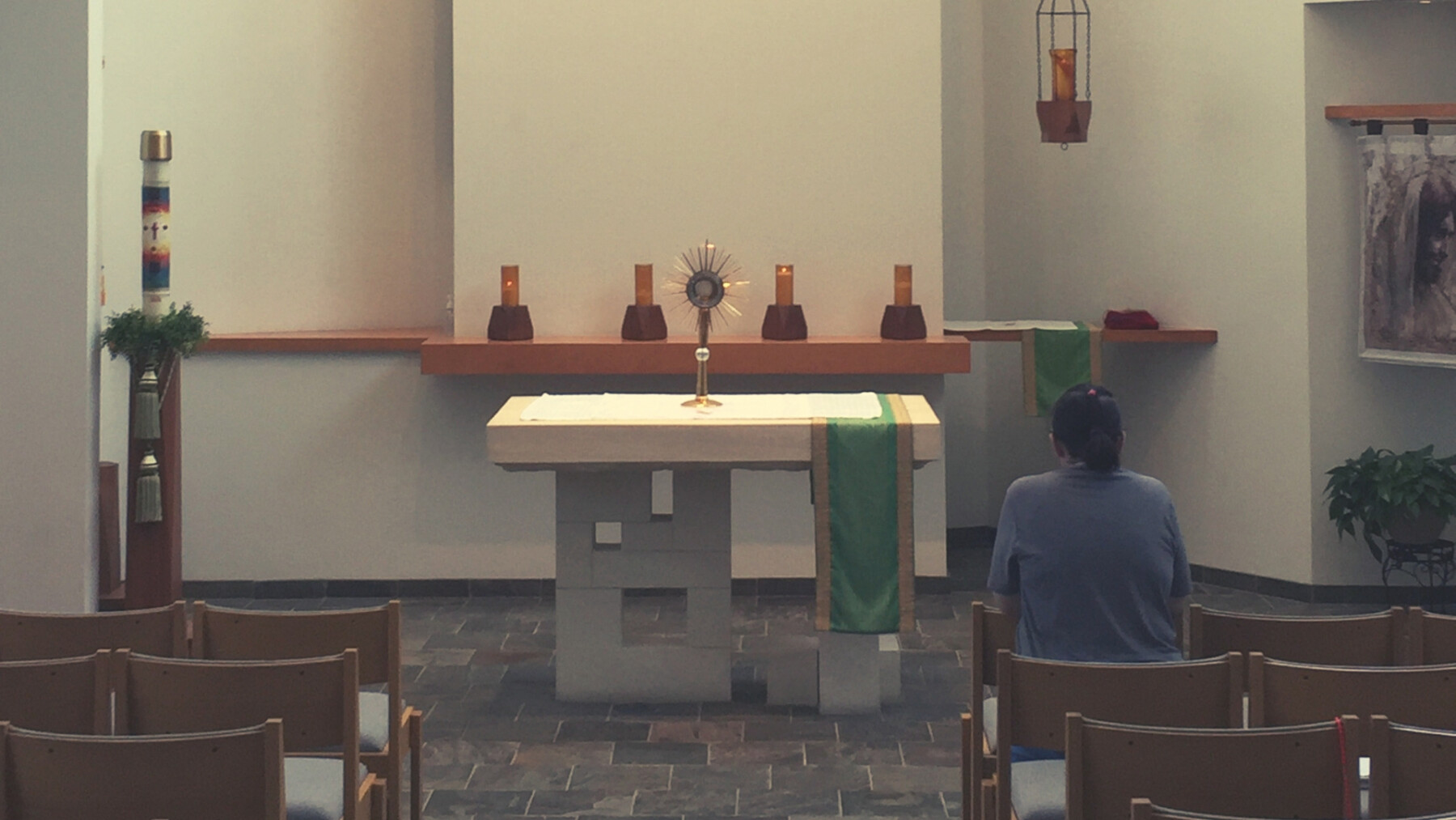 Eucharistic Adoration - Monstrance Blessed by St. John Paul II