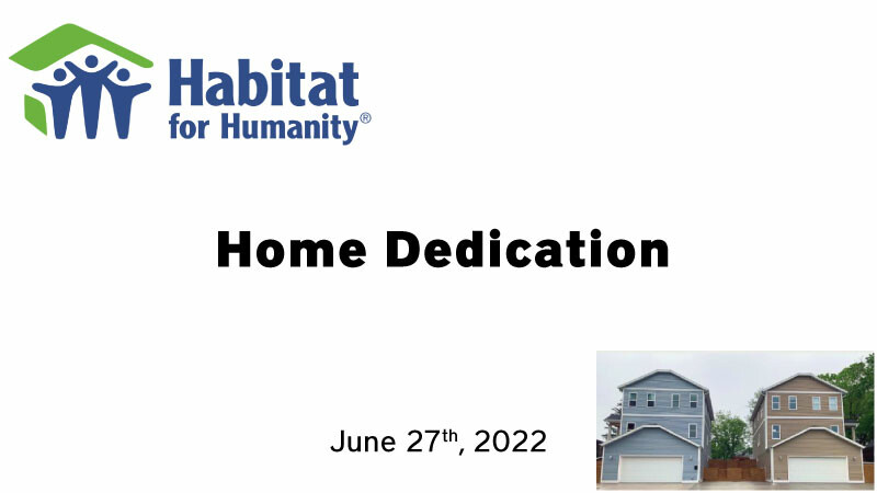 Habitat Waukesha Home Dedication