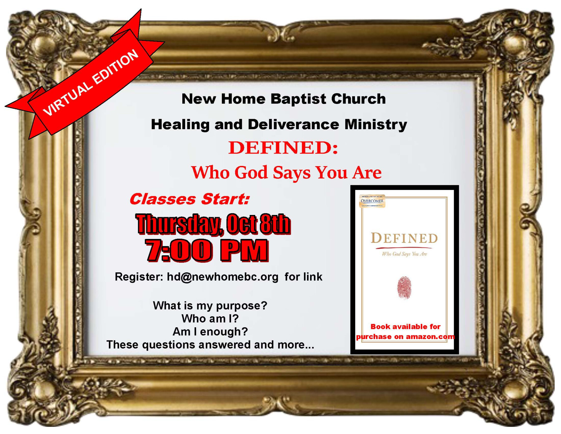 Healing & Deliverance "Defined" Class