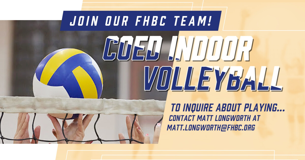 CoEd Adult Indoor Volleyball Forest Hills Baptist Church