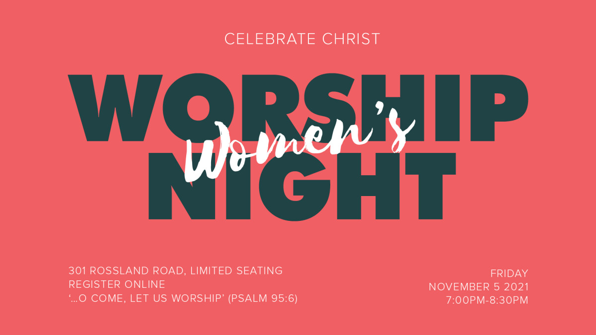 Celebrate Christ: Women's Worship Night