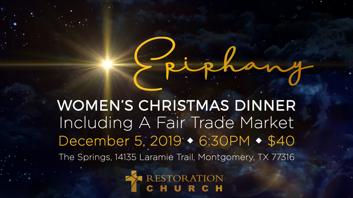 Epiphany: Women's Christmas Dinner & Fair Trade Market
