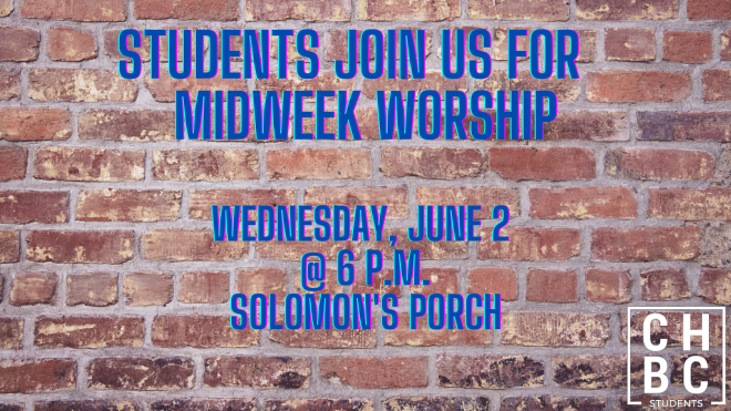 Student Ministry Midweek Worship 