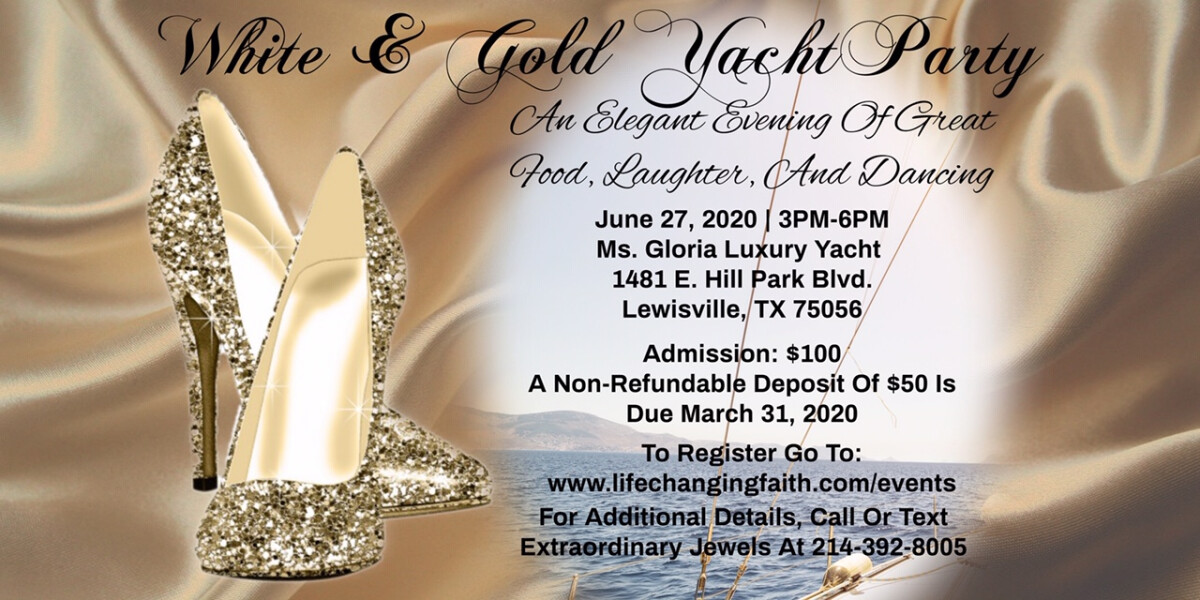 The Extraordinary Jewels Women's Ministry White & Gold Yacht Party