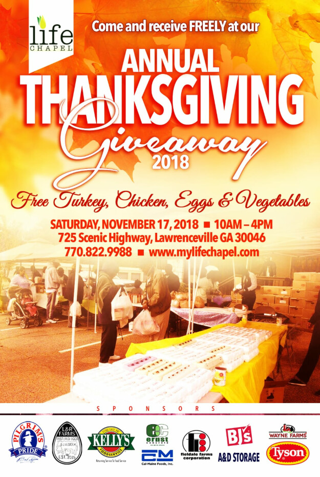 ANNUAL THANKSGIVING GIVEAWAY