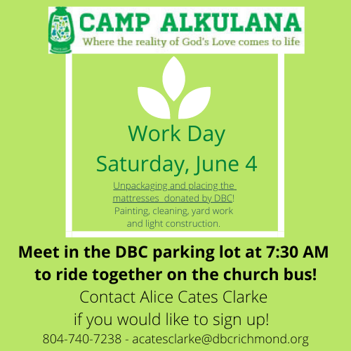 Camp Alkulana Work Day - June 4