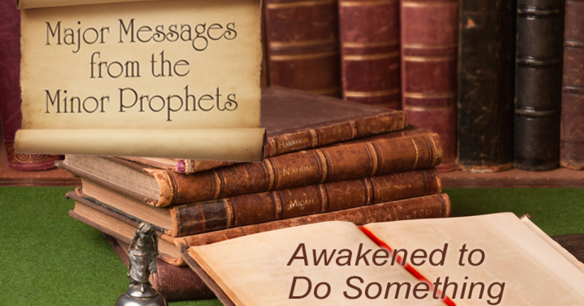 MAJOR MESSAGES FROM THE MINOR PROPHETS Awakened to Do Something The