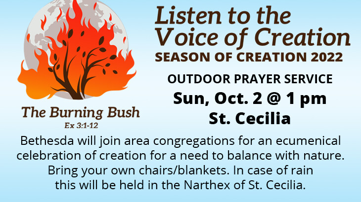 Listen to the Voice of Creation Ecumenical Prayer Service