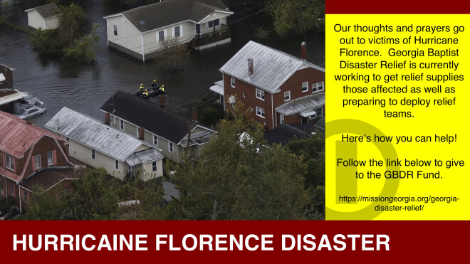 Give to Hurricane Florence Relief
