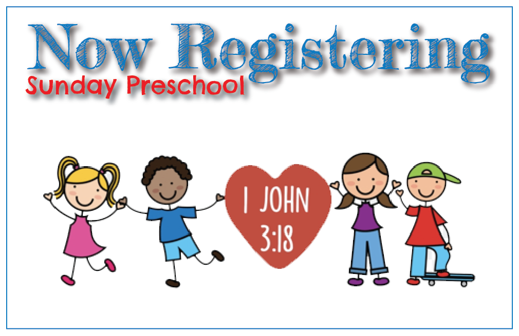 Sunday Preschool Registration 2023-2024