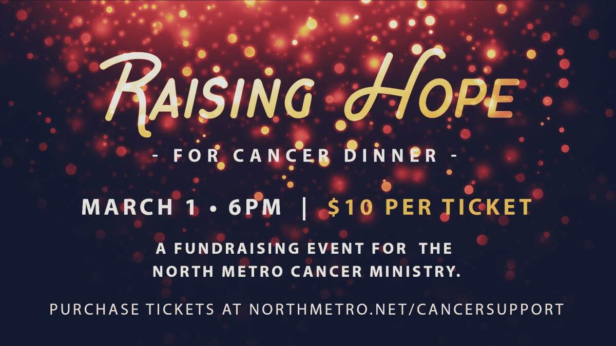 Raising Hope for Cancer Dinner