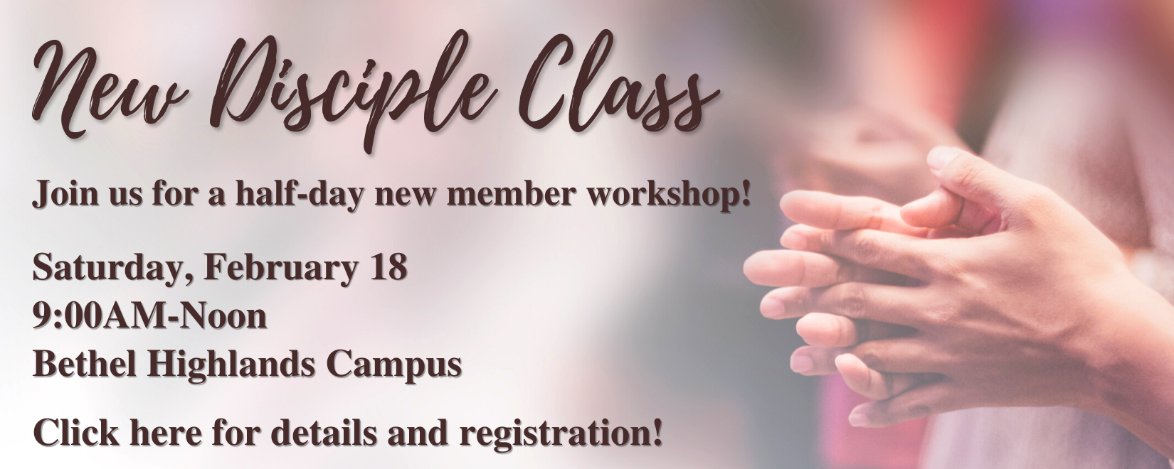 New Member/Disciple Class