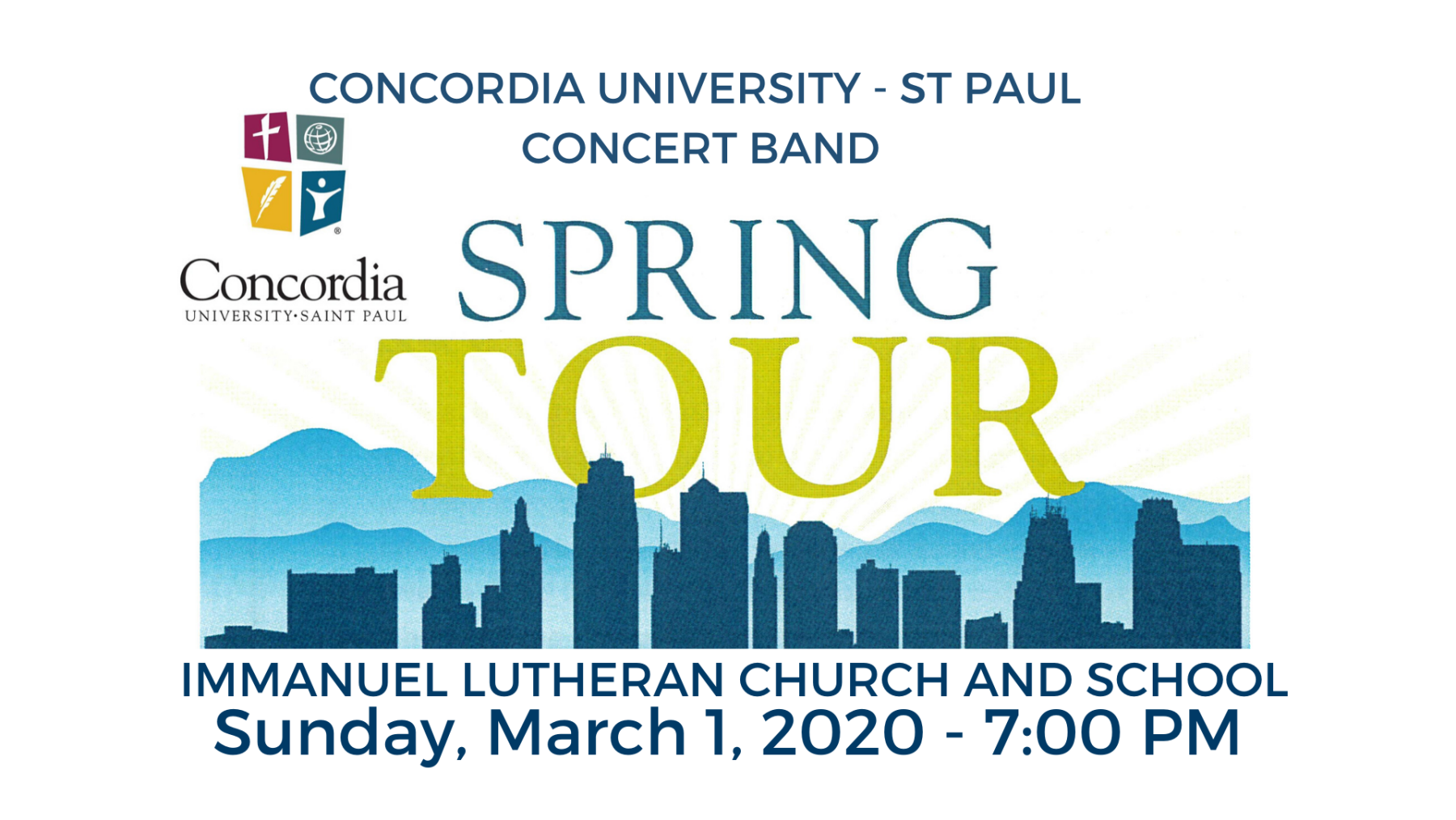 Concordia University St. Paul Band Concert Immanuel Seymour
