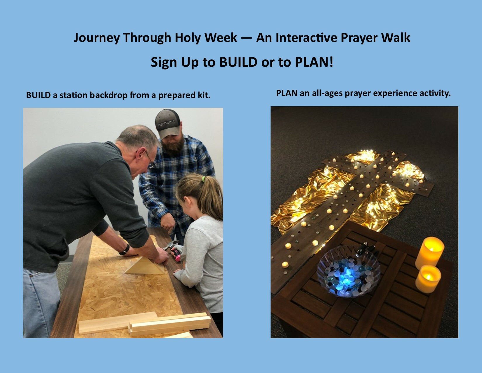 Journey Through Holy Week - BUILD/PLAN Sign Up
