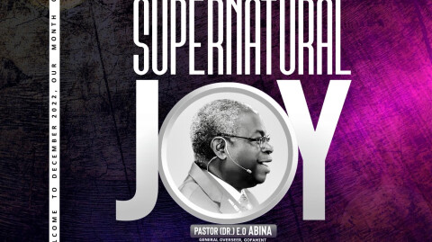 Our Month of Supernatural Joy
