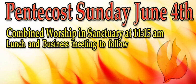 Combined Worship - Pentecost Sunday