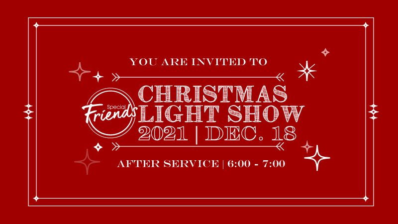 Special Friends Christmas Light Show & Party Night