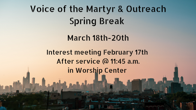 Voice of the Martyr Interest Meeting 