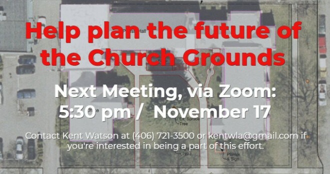 Grounds Master Plan Project Meeting, 5:30 pm via Zoom