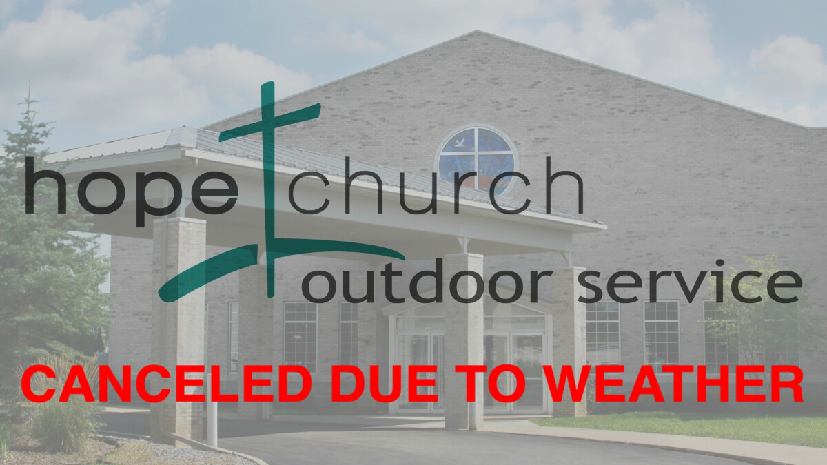 CANCELED Outdoor Service October 18 at 10AM 