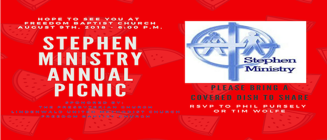 STEPHEN MINISTRY ANNUAL PICNIC 2018