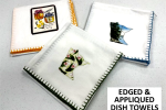 Edged & Appliqued Dish Towels