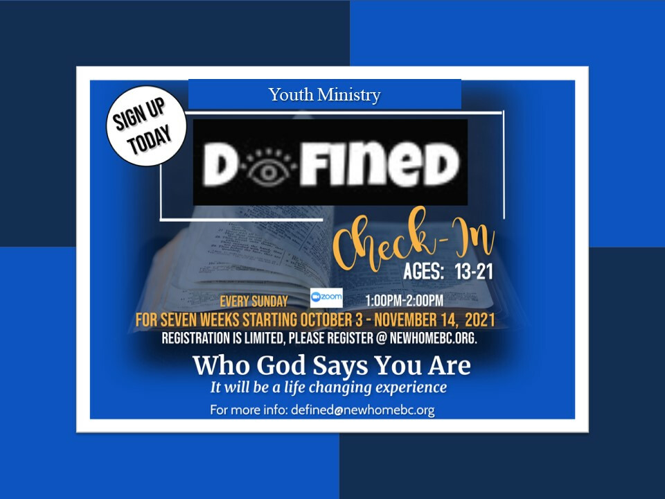 YOUTH “DEFINED: WHO GOD SAYS YOU ARE"
