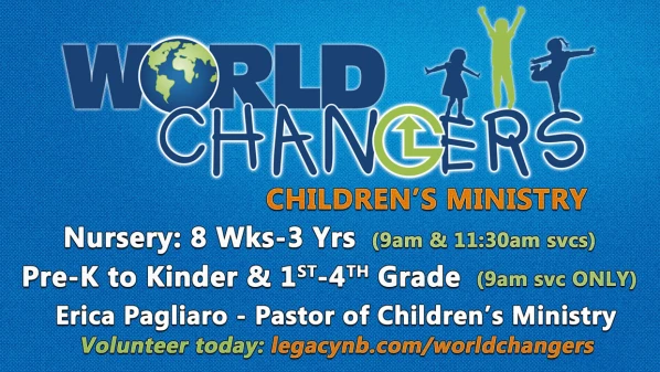 Legacy Church World Changers Children's Ministry Promo