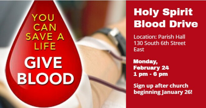 1 pm - 6 pm Red Cross Blood Drive