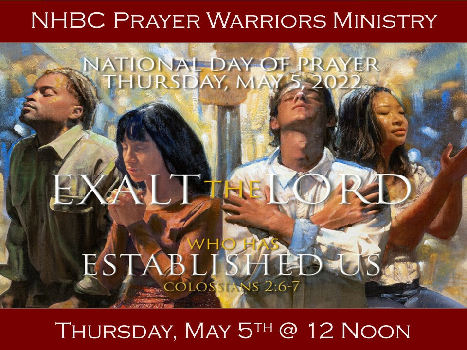 National Day of Prayer @ 12 Noon