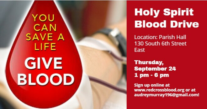 1 pm - 6 pm Red Cross Blood Drive