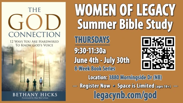 Legacy Church - Women's Summer Bible Study - Beginning Thursdays, June 4th-July 30, 2026