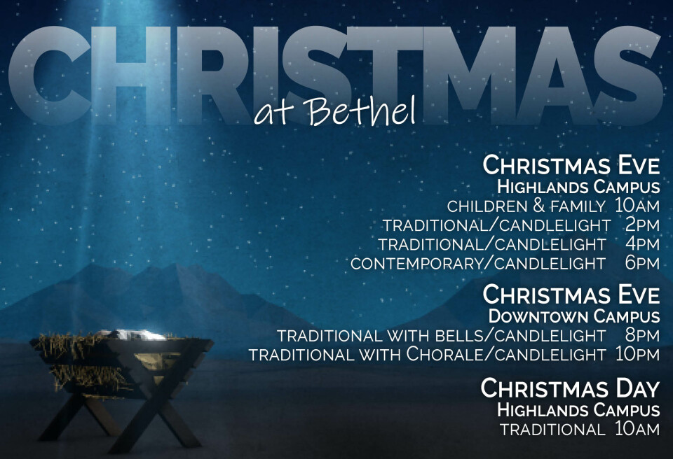 Christmas Eve Worship Schedule 2019