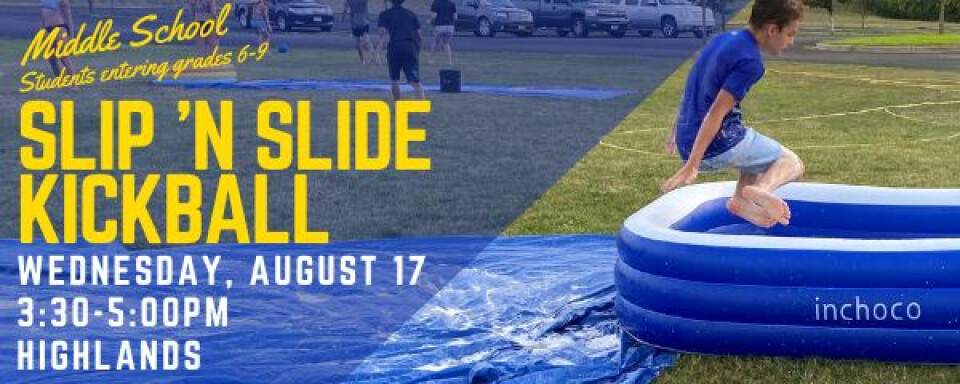 Middle School Slip 'n Slide Kickball 2022