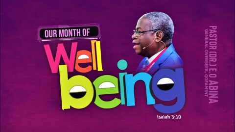 April - Our Month of Well-Being