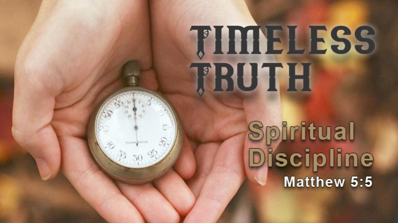 Spiritual Discipline (5/7/17)