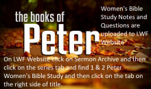 1 & 2 Peter Women's Bible Study Lesson 15 Notes