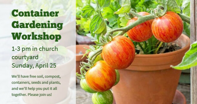 1 pm - 3 pm Container Garden Workshop
