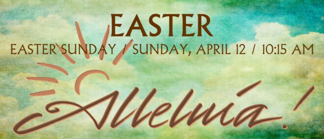 Easter Day services at 10:15 am