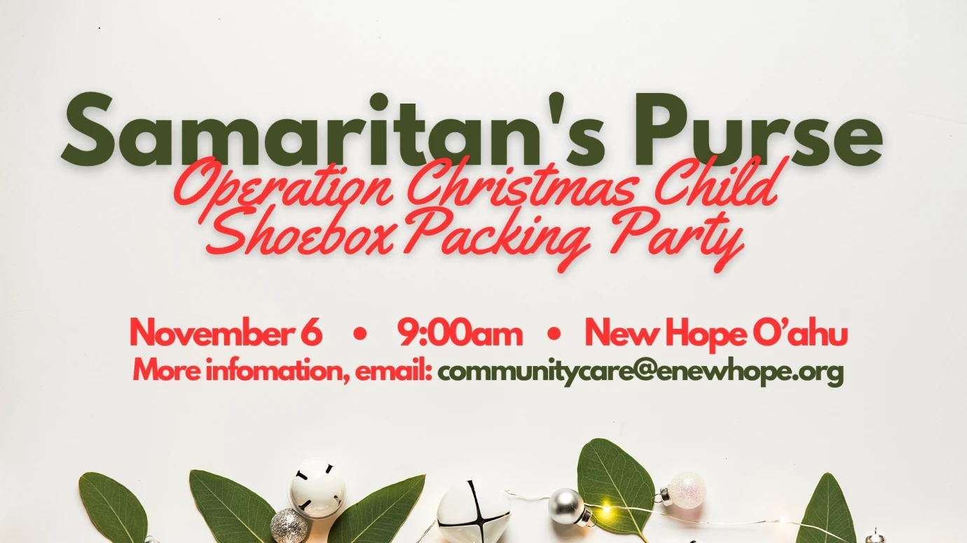 Samaritan’s Shoebox Packing Party