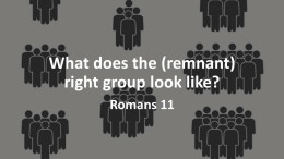 How to know what (the remnant) right group looks like