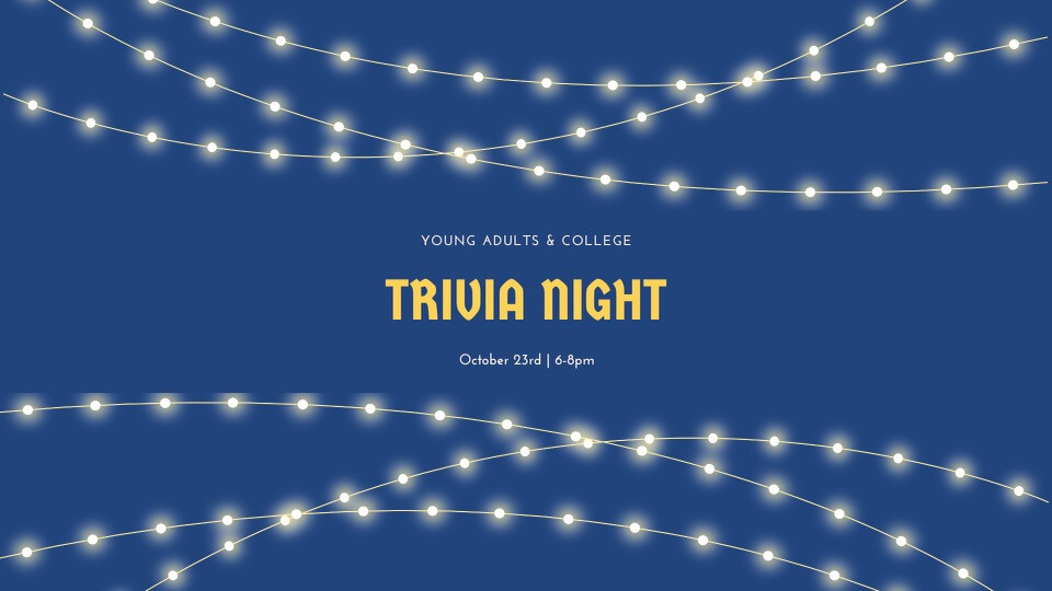 Young Adult and College Students Trivia Night 