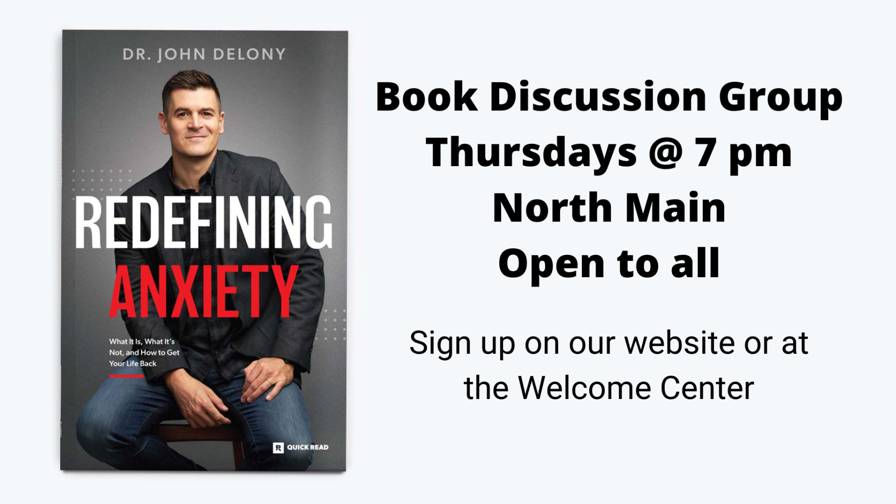 Rethinking Anxiety Book Discussion Group