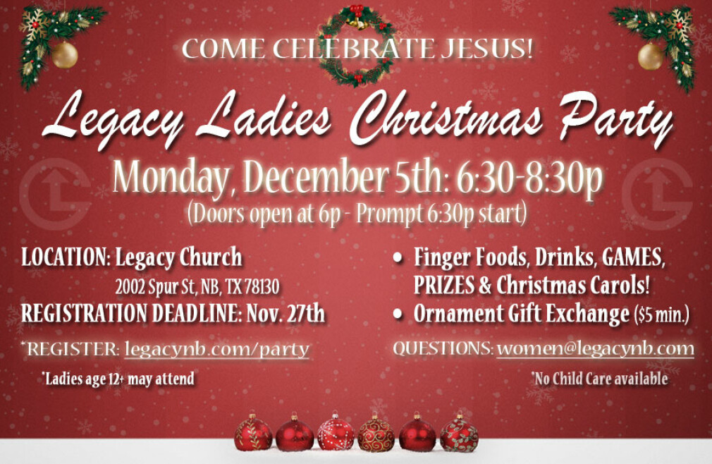 Legacy Ladies Christmas Party