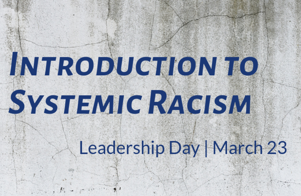 Leadership Day: An Introduction to Systemic Racism
